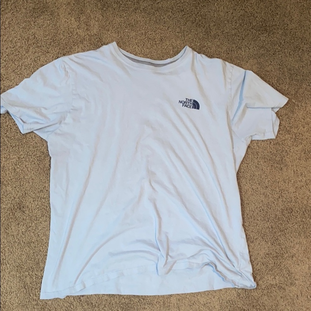 North face shirt light blue